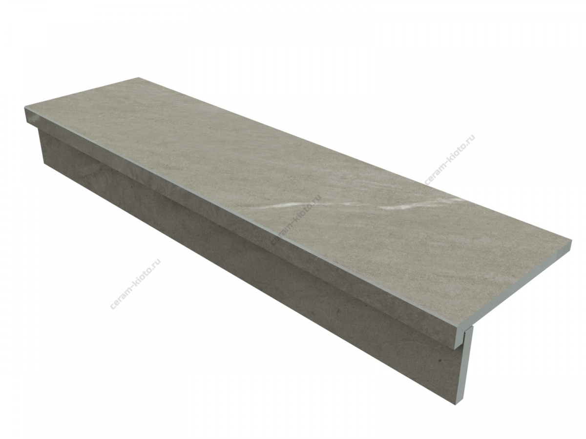 Ступень для улицы 120х32 FDM Rock Venaria Grey с капиносом