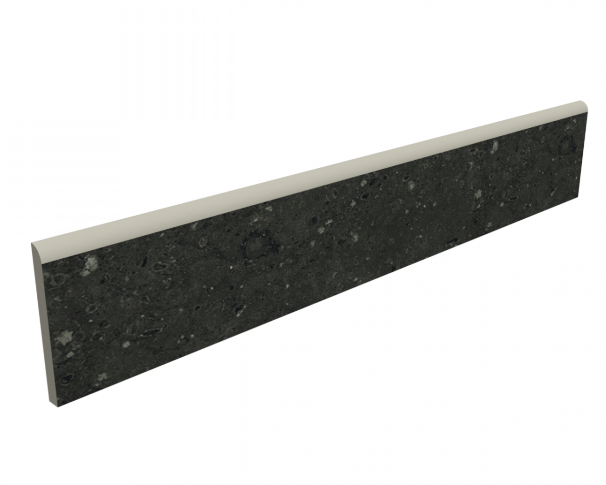 Плинтус G215-Arkaim Black MR 600x70 Матовый Чёрный фаска 1\4 круга с полировкой торца