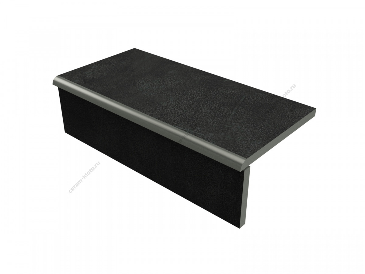 Ступень для улицы из керамогранита Rinascente Resin Tarmac Lastra