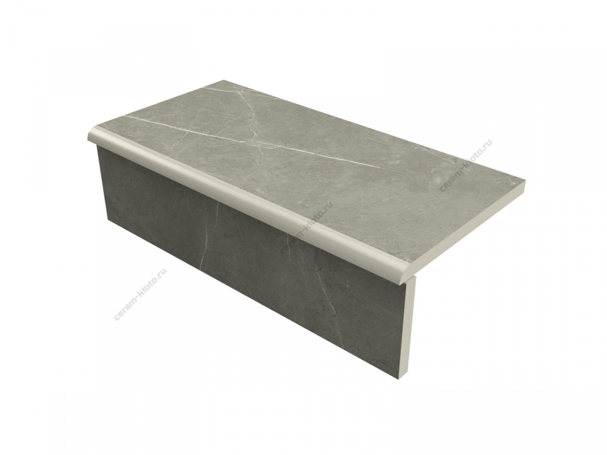Ступень для улицы из керамогранита FDM Elegant Grey lastra