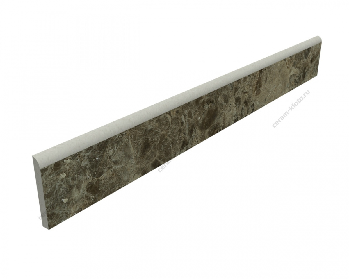 Плинтус G245-Kirety Green MR 600x70 Матовый Зелёный фаска 1\4 круга с полировкой торца