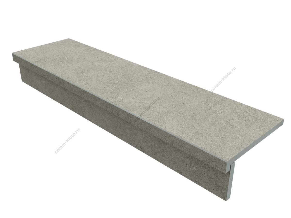 Ступень для улицы 120х32 FDM Rock Lunar Grey с капиносом