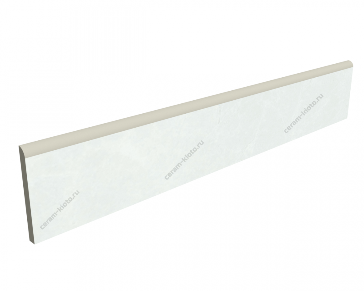 Плинтус G302-Sinara Elegant PR 600x70 Полированный (глянцевый) Светло-серый фаска 1\4 круга с полировкой торца