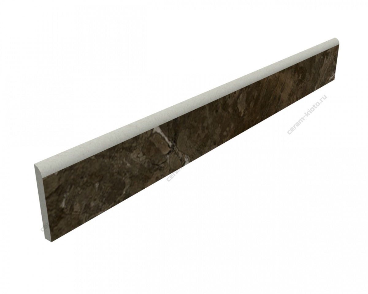Плинтус G317-Sinara Bronze MR 600x70 Матовый Коричневый фаска 1\4 круга с полировкой торца