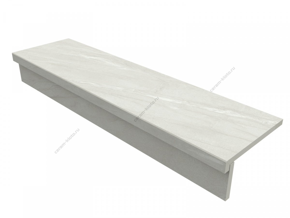 Ступень для улицы 120х32 FDM Rock Tiffany White с капиносом